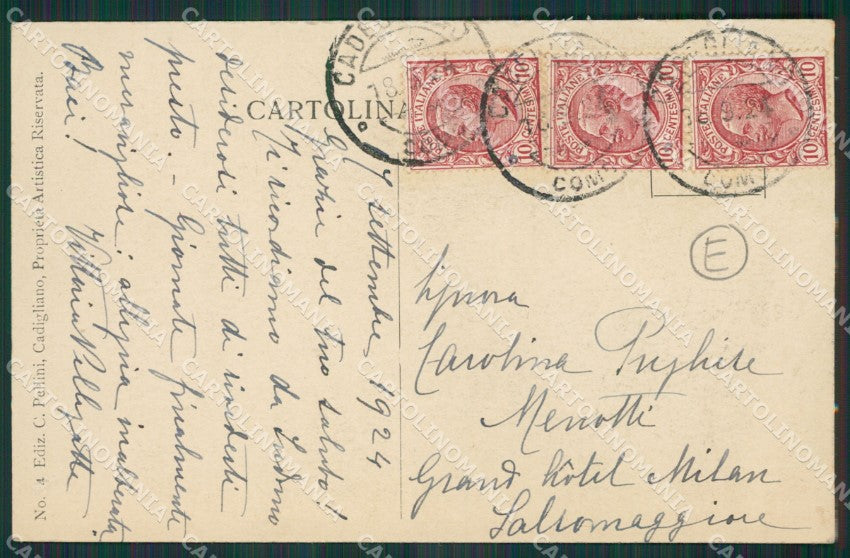 Varese Cadegliano Viconago cartolina QK5218 – retro