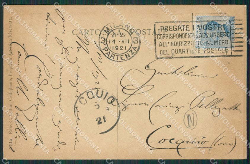 Varese Cadegliano Viconago cartolina QK5233 – retro