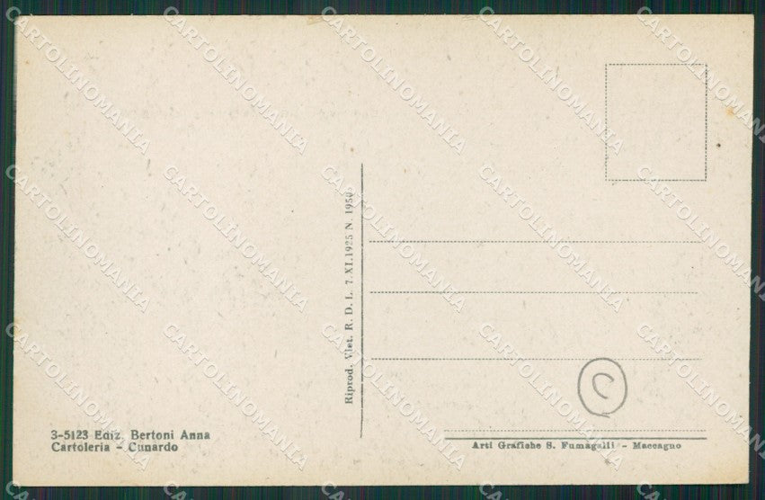 Varese Cunardo cartolina QK5243 – retro