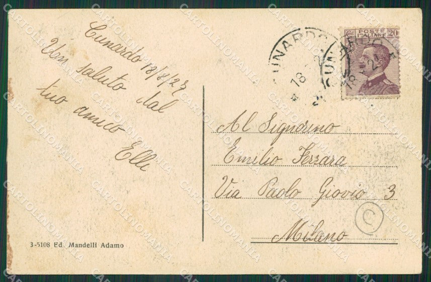 Varese Cunardo cartolina QK5244 – retro