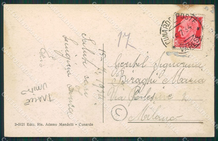 Varese Cunardo TRACCE UMIDO cartolina QK5246 – retro