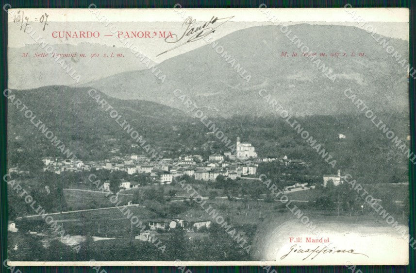 Varese Cunardo cartolina QK5249 – fronte