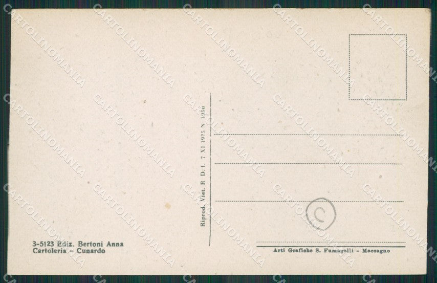 Varese Cunardo cartolina QK5262 – retro