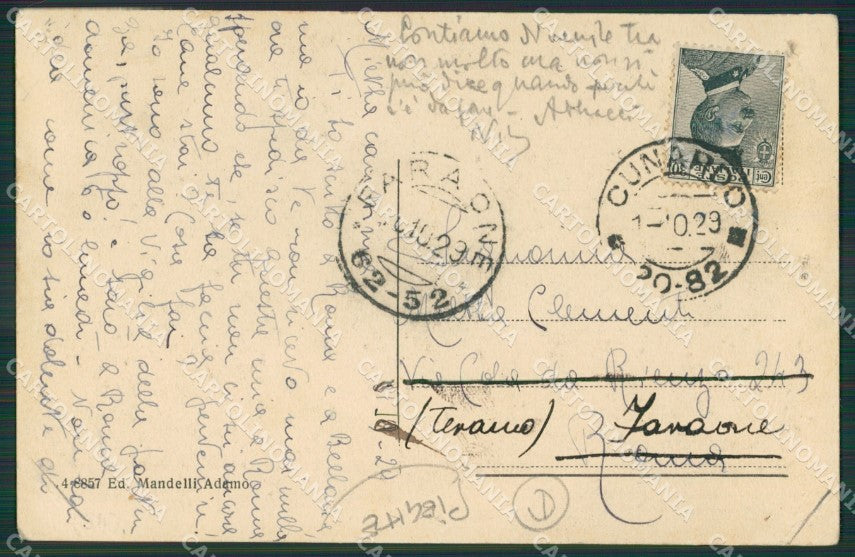 Varese Cunardo PIEGHE cartolina QK5269 – retro