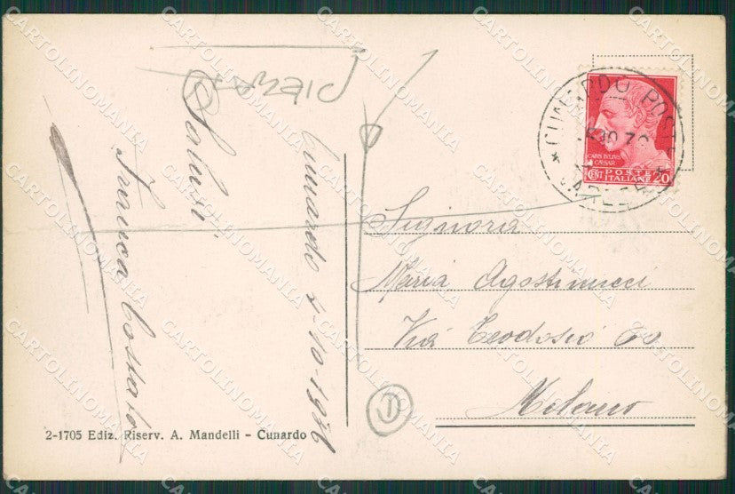 Varese Cunardo PIEGATA cartolina QK5275 – retro