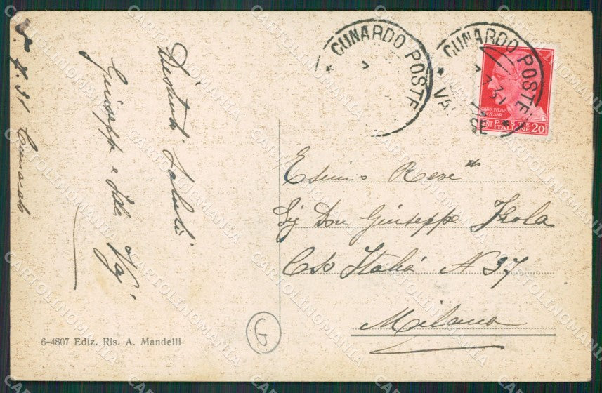 Varese Cunardo PIEGA cartolina QK5305 – retro