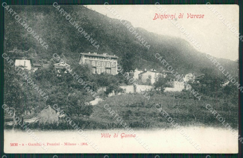 Varese Ganna TRACCE UMIDO cartolina QK5316 – fronte