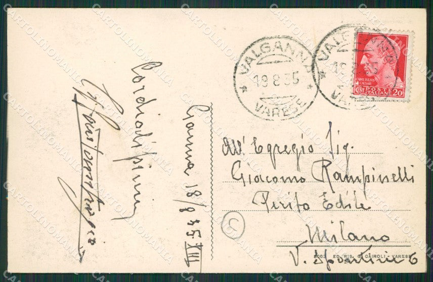 Varese Ganna cartolina QK5319 – retro
