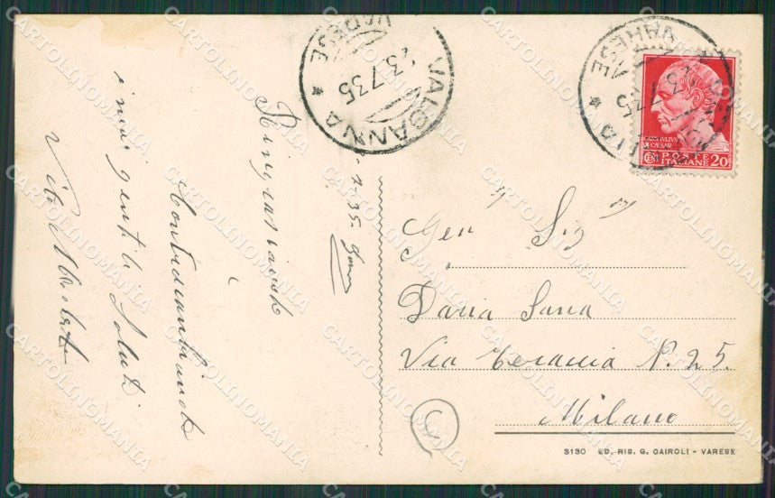 Varese Ganna cartolina QK5321 – retro