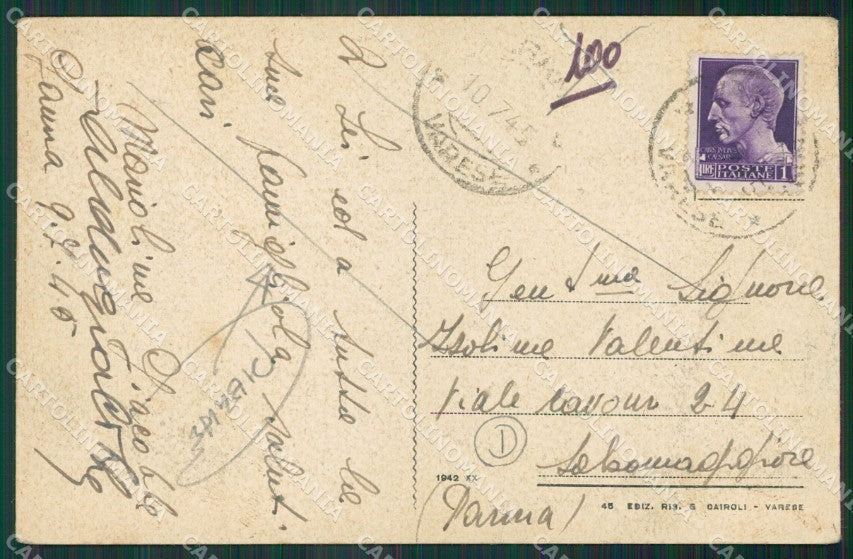 Varese Ganna PIEGHE cartolina QK5324 – retro