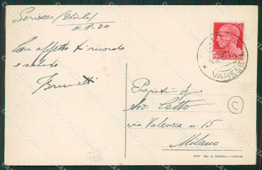 Varese Ghirla cartolina QK5352 – retro