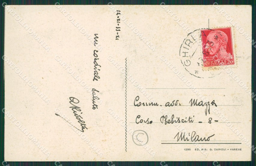 Varese Ghirla cartolina QK5363 – retro