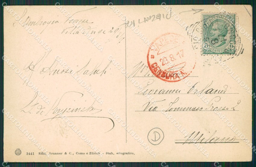 Varese Ghirla PIEGHINA cartolina QK5369 – retro