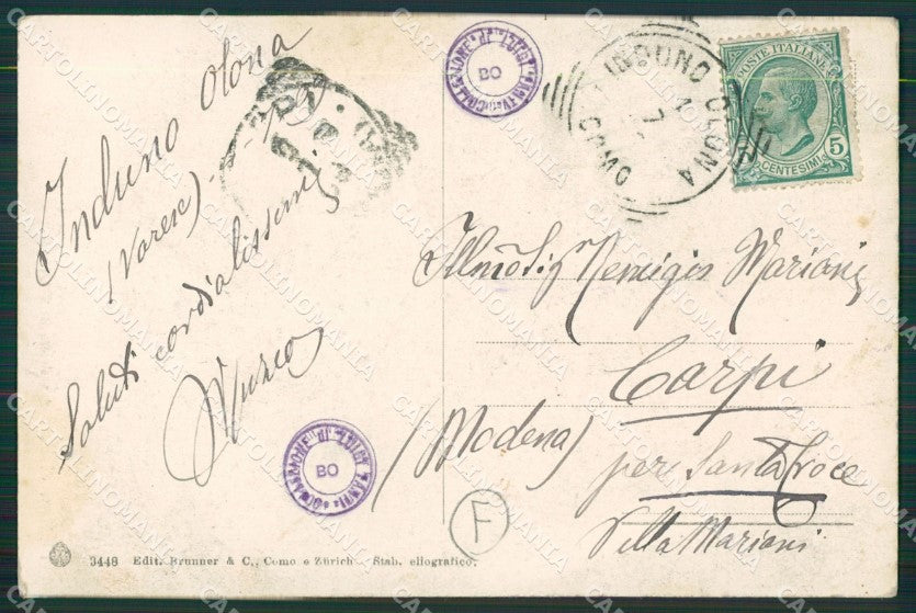 Varese Ghirla ABRASA cartolina QK5385 – retro