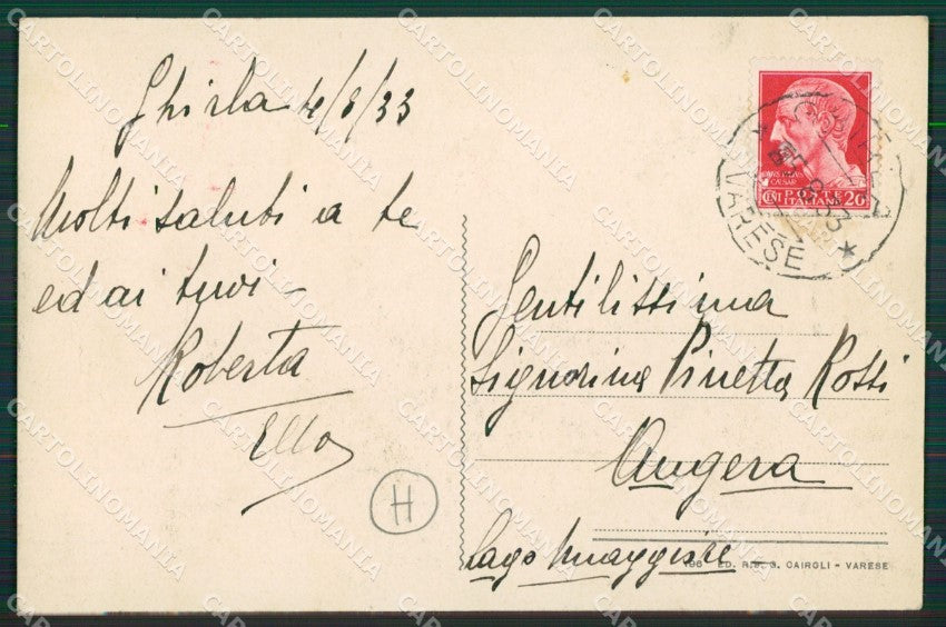 Varese Ghirla cartolina QK5388 – retro