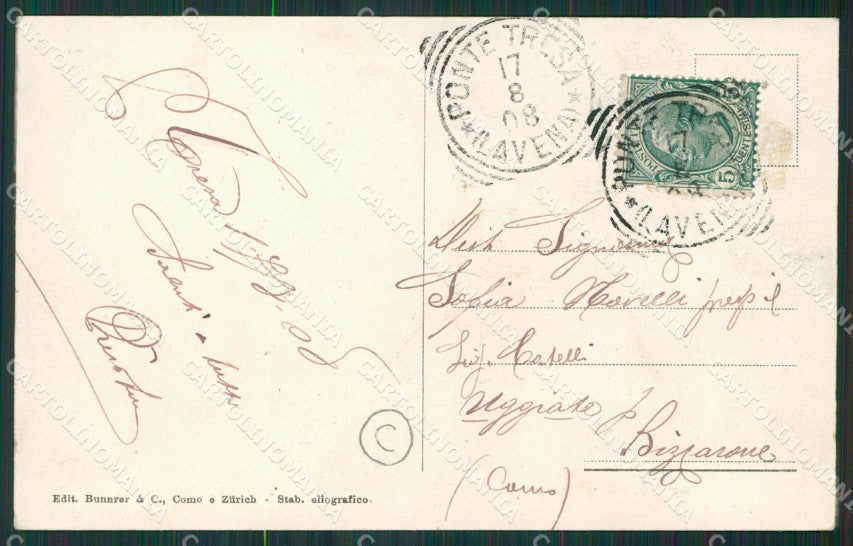 Varese Lavena Ponte Tresa cartolina QK5393 – retro