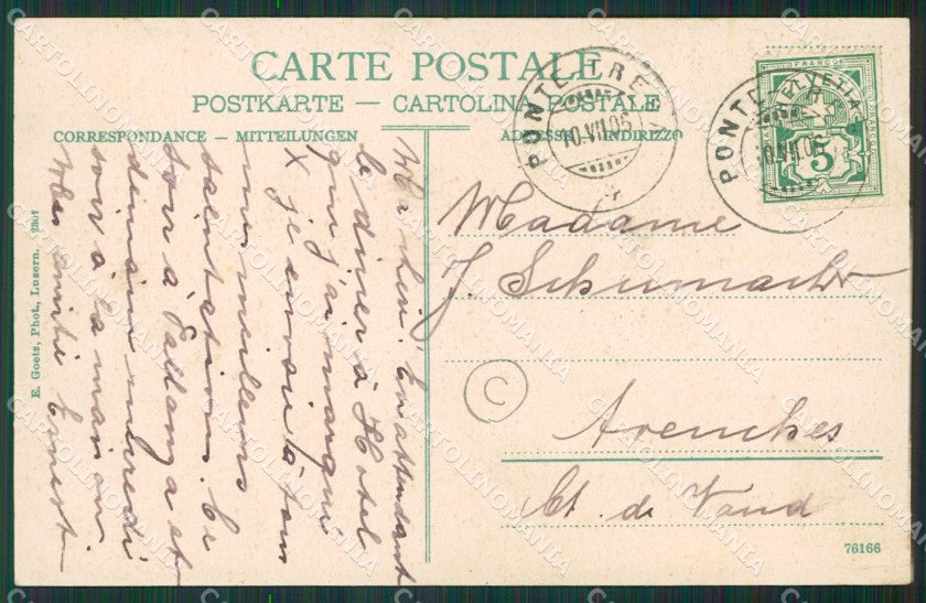 Varese Lavena Ponte Tresa cartolina QK5394 – retro