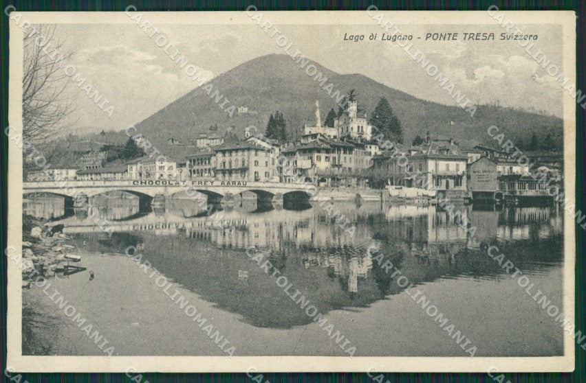 Varese Lavena Ponte Tresa PIEGA cartolina QK5397 – fronte