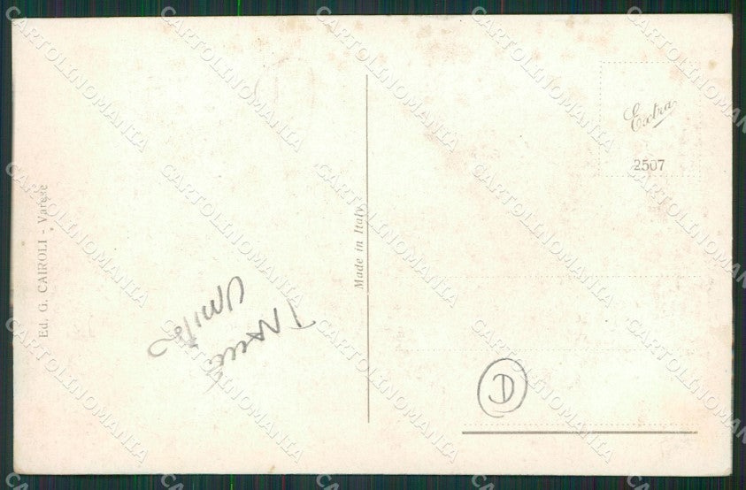 Varese Lavena Ponte Tresa TRACCE UMIDO cartolina QK5398 – retro