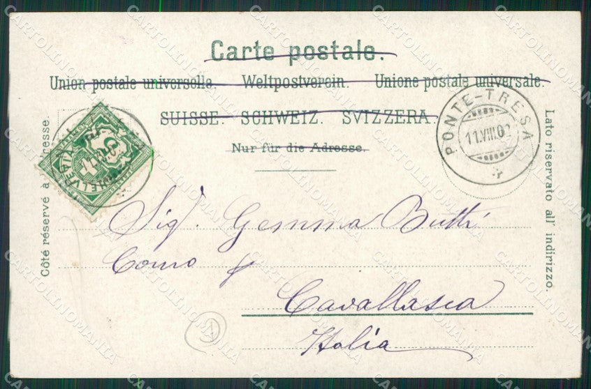 Varese Lavena Ponte Tresa cartolina QK5399 – retro