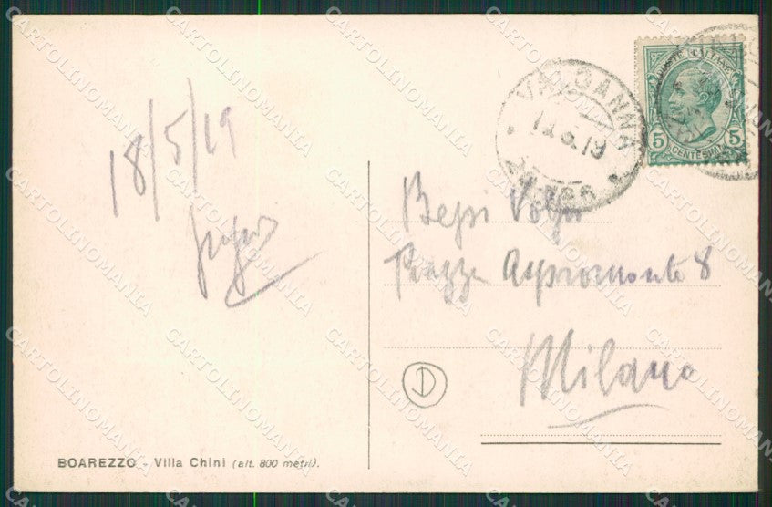 Varese Valganna Boarezzo cartolina QK5415 – retro
