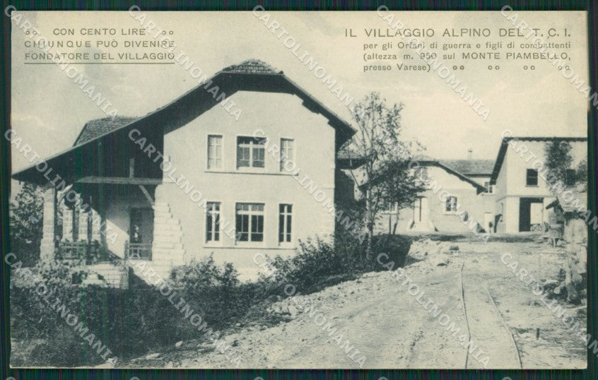 Varese Valganna Villaggio Alpino Monte Piambello cartolina QK5425 – fronte