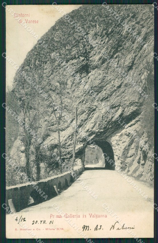 Varese Valganna Grotte cartolina QK5439 – fronte