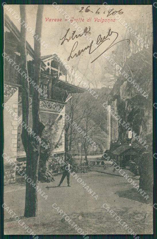 Varese Valganna Grotte cartolina QK5443 – fronte