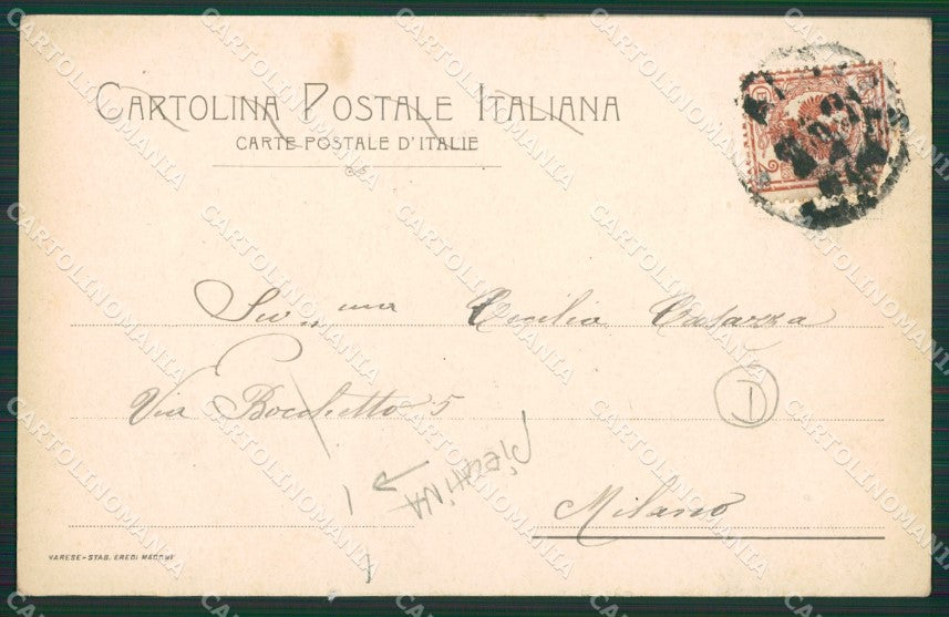 Varese Albizzate PIEGHINA cartolina QK5453 – retro