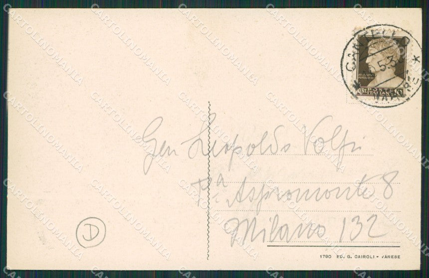 Varese Cantello cartolina QK5472 – retro