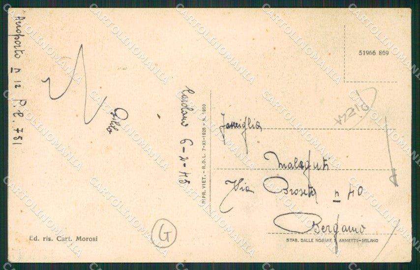 Varese Cardano al Campo PIEGA cartolina QK5485 – retro