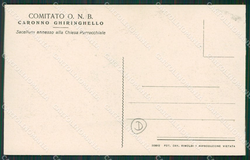 Varese Caronno Varesino cartolina QK5492 – retro