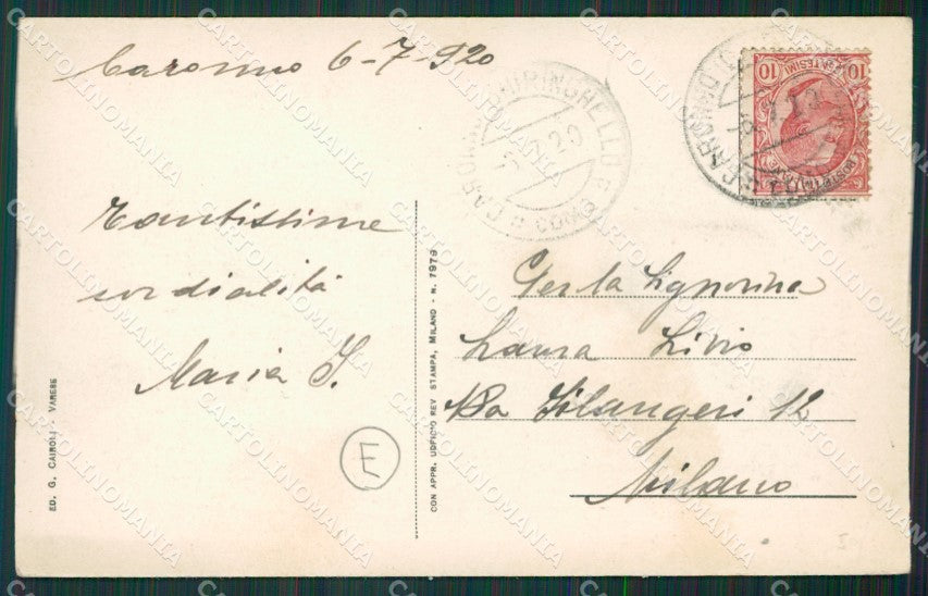 Varese Caronno Varesino cartolina QK5495 – retro