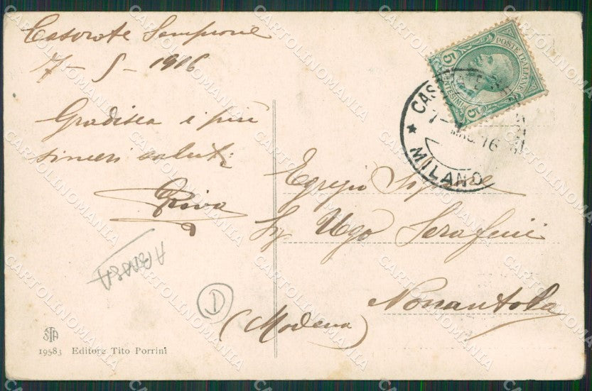 Varese Casorate Sempione ABRASA cartolina QK5503 – retro