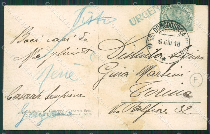 Varese Casorate Sempione cartolina QK5509 – retro
