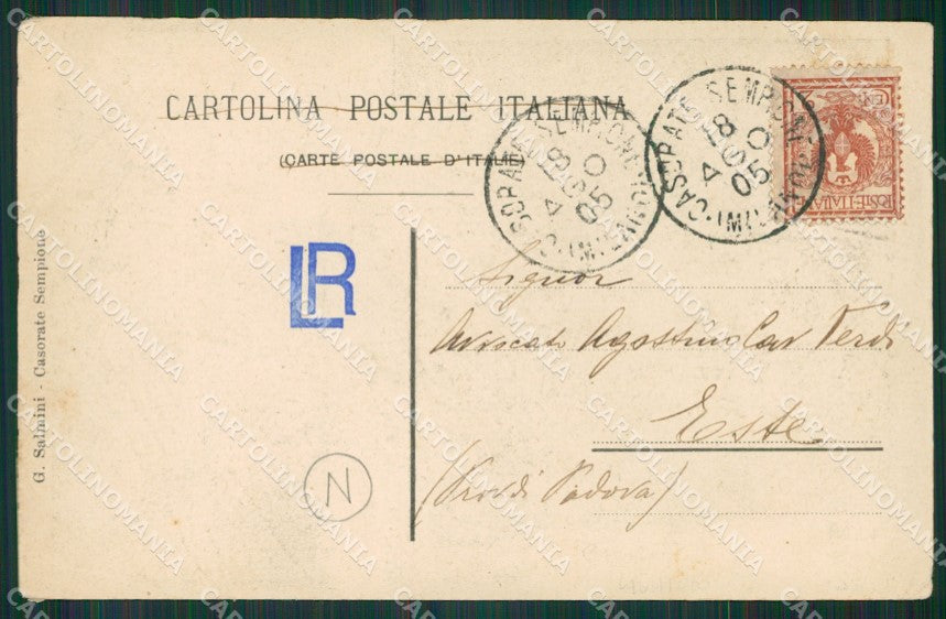 Varese Casorate Sempione cartolina QK5515 – retro