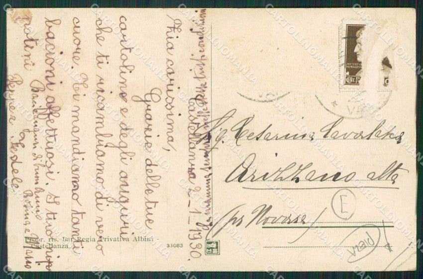 Varese Castellanza PIEGA cartolina QK5532 – retro