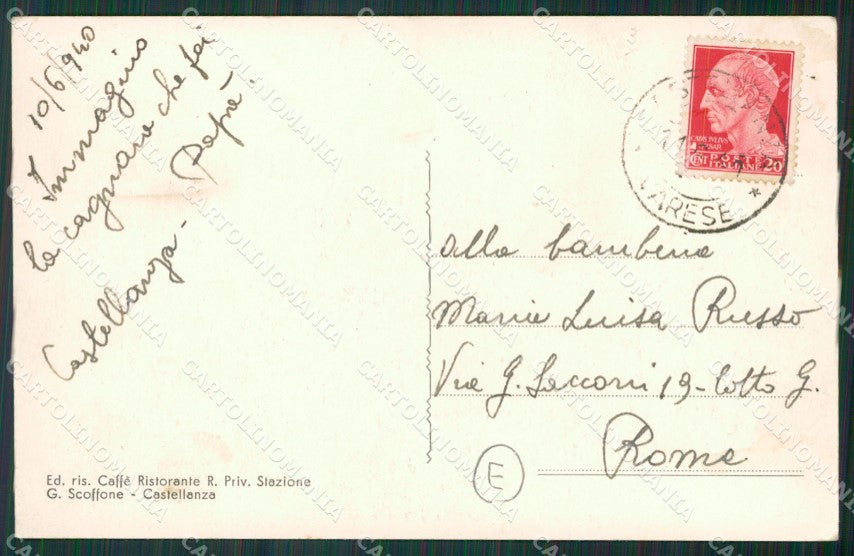 Varese Castellanza cartolina QK5533 – retro