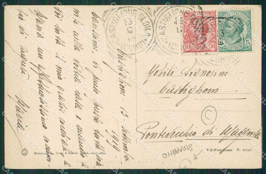Varese Castiglione Olona STRAPPINO cartolina QK5555 – retro