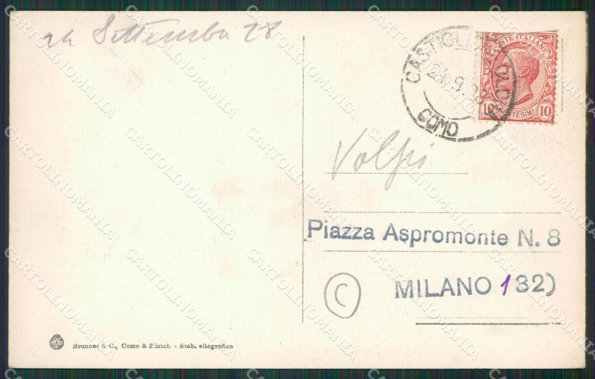 Varese Castiglione Olona cartolina QK5556 – retro
