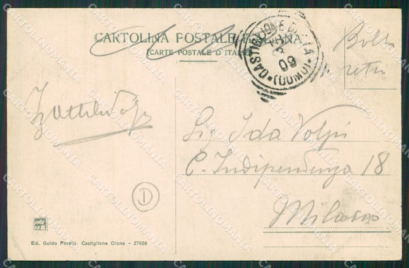 Varese Castiglione Olona cartolina QK5566 – retro