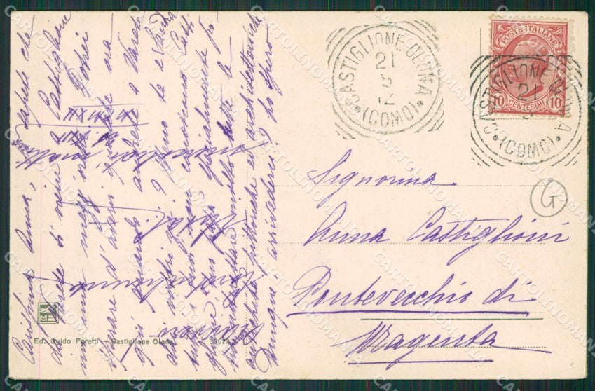 Varese Castiglione Olona cartolina QK5580 – retro