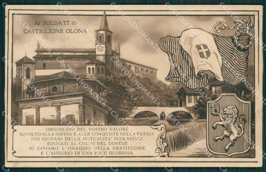 Varese Castiglione Olona SCOLLATA cartolina QK5582 – fronte