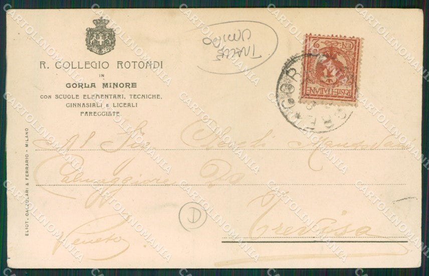Varese Gorla Minore TRACCE UMIDO cartolina QK5629 – retro