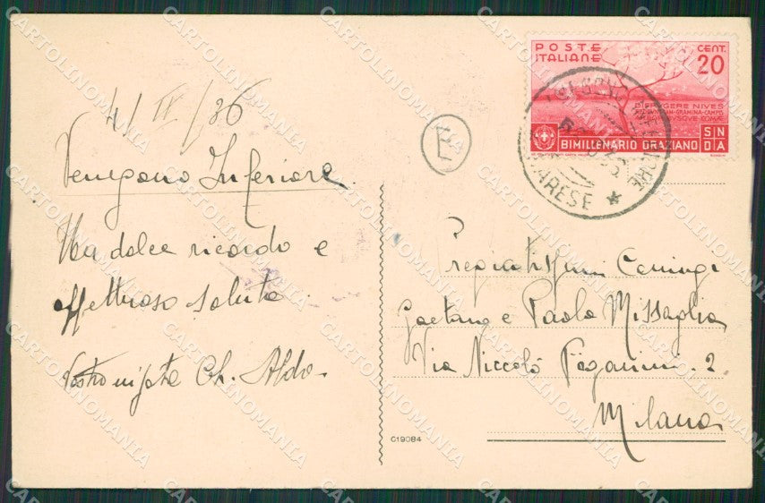 Varese Gorla Minore cartolina QK5637 – retro