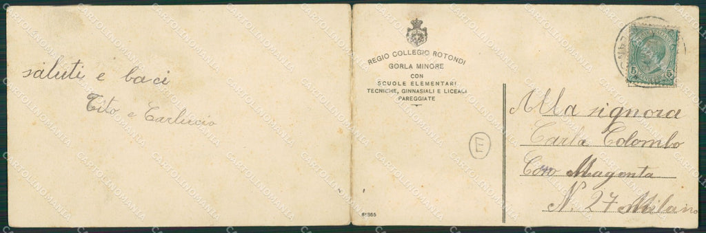 Varese Gorla Minore Doppia STRAPPO cartolina QK5638 – retro