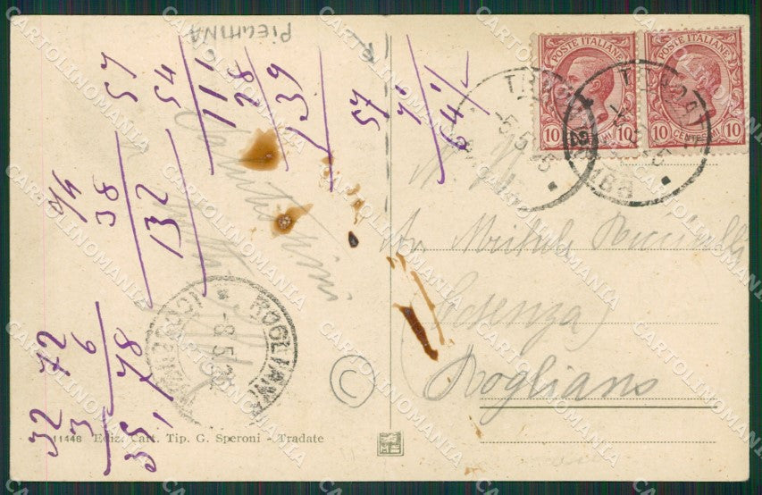 Varese Tradate PIEGHINA cartolina QK5680 – retro