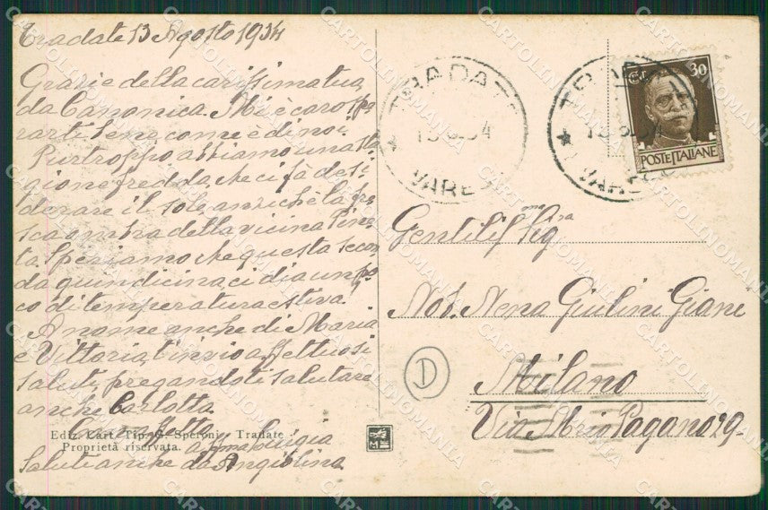 Varese Tradate cartolina QK5683 – retro
