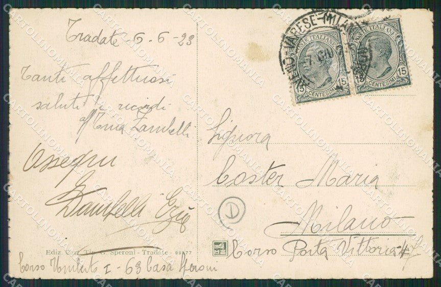 Varese Tradate cartolina QK5686 – retro