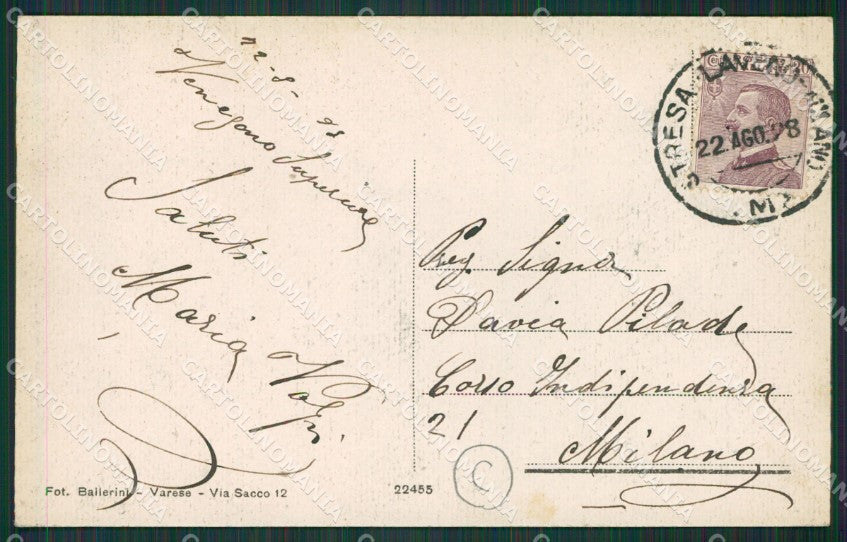 Varese Venegono cartolina QK5696 – retro